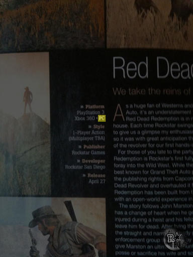 Red Dead Redemption - Слух: Red Dead Redemption может выйти на PC