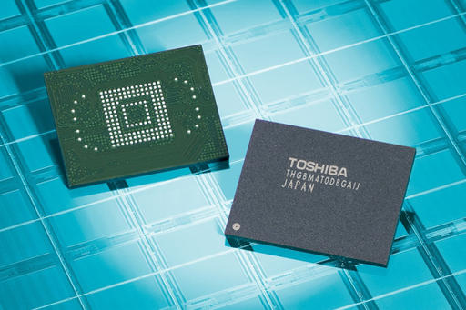 Toshiba начинает выпуск встраиваемых микрочипов флеш-памяти нового поколения